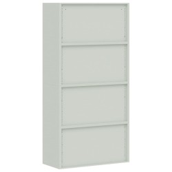 Classeur gris clair 90x40x180 cm acier 