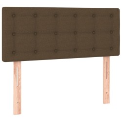 Sommier à lattes de lit avec matelas Marron foncé 100x200 cm 