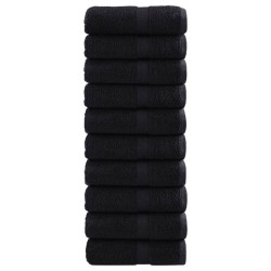 Serviettes de visage de qualité supérieure SOLUND 10 pcs noir 