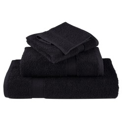 Serviettes de visage de qualité supérieure SOLUND 10 pcs noir 