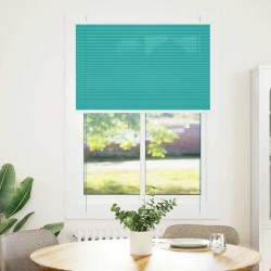 Store plissé vert pétrole 95x100 cm largeur du tissu 94,4 cm 