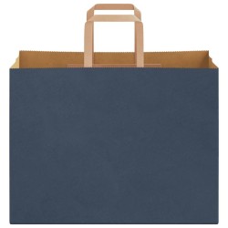 Sacs en papier 250 pcs avec poignées bleu 32x17x25 cm 