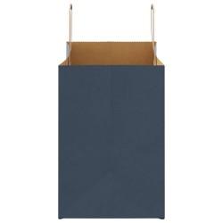 Sacs en papier 250 pcs avec poignées bleu 32x17x25 cm 