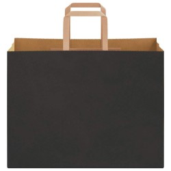 Sacs en papier 250 pcs avec poignées noir 32x17x25 cm 