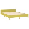 Cadre de lit sans matelas vert 140x200 cm tissu 