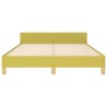 Cadre de lit sans matelas vert 140x200 cm tissu 