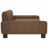 Lit pour chien marron 90x53x30 cm tissu 