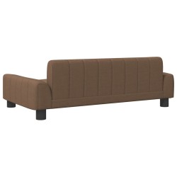 Lit pour chien marron 90x53x30 cm tissu 