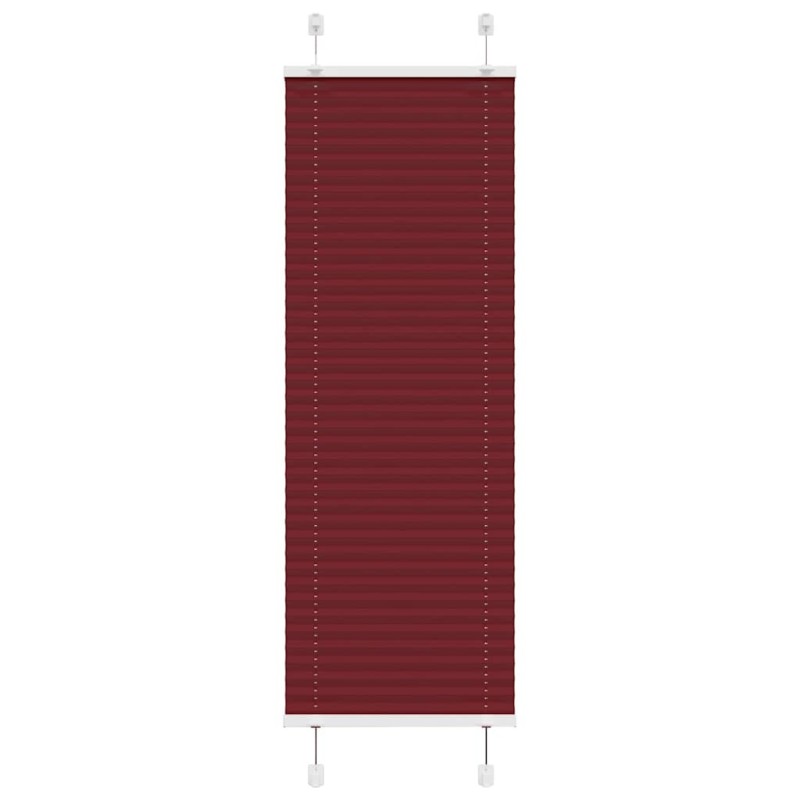 Store plissé rouge bordeaux 50x100 cm largeur du tissu 49,4 cm 