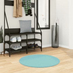 Tapis OVIEDO à poils courts vert Ø 80 cm 