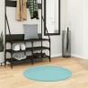 Tapis OVIEDO à poils courts vert Ø 80 cm 