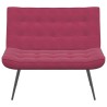 Banc rouge bordeaux 110x74x84 cm velours 