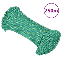 Corde de bateau Vert 3 mm 250 m Polypropylène 