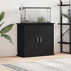 Support pour aquarium chêne noir 81x36x73 cm bois d'ingénierie 