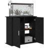 Support pour aquarium chêne noir 81x36x73 cm bois d'ingénierie 