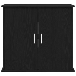 Support pour aquarium chêne noir 81x36x73 cm bois d'ingénierie 