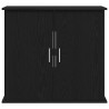 Support pour aquarium chêne noir 81x36x73 cm bois d'ingénierie 