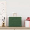 Sacs en papier 250 pcs avec poignées vert 32x17x25 cm 