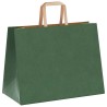 Sacs en papier 250 pcs avec poignées vert 32x17x25 cm 