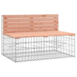 Banc jardin design gabion 347x71x65,5 cm bois massif de douglas 