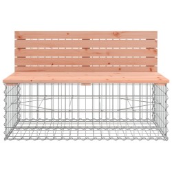 Banc jardin design gabion 347x71x65,5 cm bois massif de douglas 