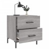 Tables de chevet 2 pcs sonoma gris 40x35x47,5 cm 