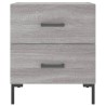 Tables de chevet 2 pcs sonoma gris 40x35x47,5 cm 