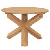 Table à dîner de jardin Ø110x75 cm Bois de teck massif 