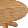 Table à dîner de jardin Ø110x75 cm Bois de teck massif 