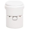 Toilette de camping intégrée blanc 24+17 L PEHD et PP 