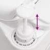 Toilette de camping intégrée blanc 24+17 L PEHD et PP 