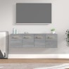 Armoires murales 2 pcs Sonoma gris 60x36,5x35 cm Bois 