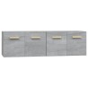 Armoires murales 2 pcs Sonoma gris 60x36,5x35 cm Bois 