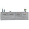 Armoires murales 2 pcs Sonoma gris 60x36,5x35 cm Bois 