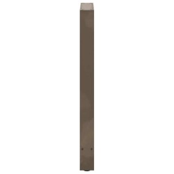 Pieds de table de bar en acier naturel 2 pièces 40 x (90-91) cm Acier 