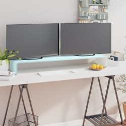 Meuble TV/Support pour moniteur 110x30x13 cm verre vert 