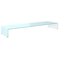 Meuble TV/Support pour moniteur 110x30x13 cm verre vert 