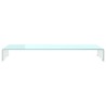 Meuble TV/Support pour moniteur 110x30x13 cm verre vert 