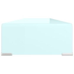 Meuble TV/Support pour moniteur 110x30x13 cm verre vert 