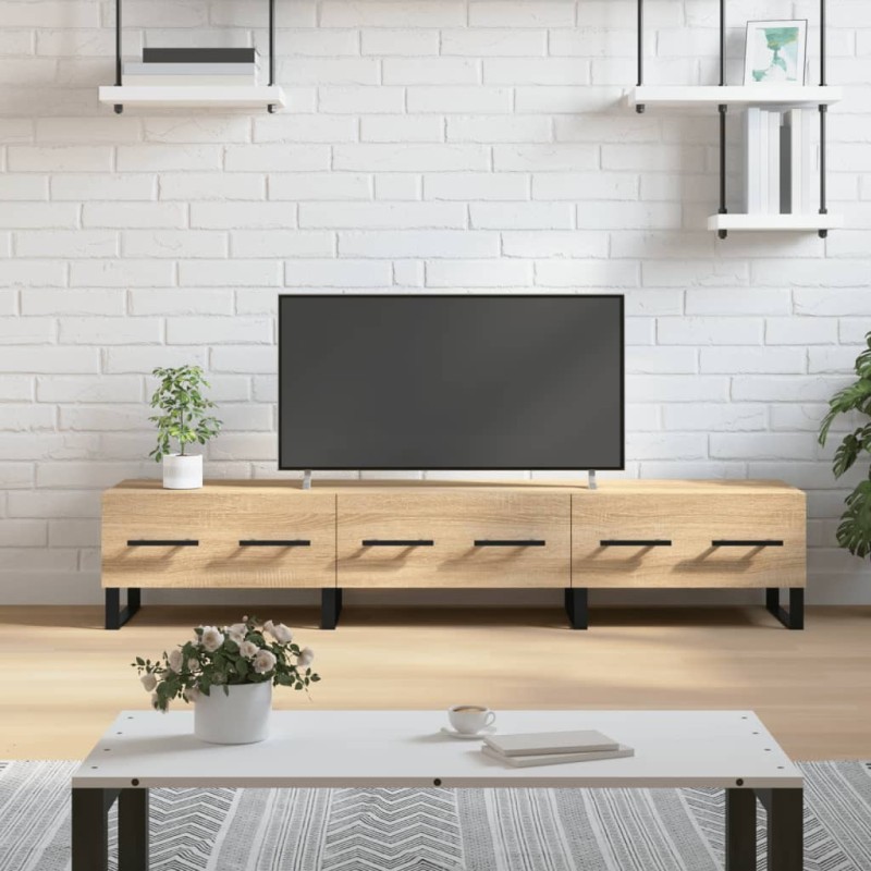 Meuble TV chêne sonoma 150x36x30 cm bois d'ingénierie Meuble TV chêne sonoma 150x36x30 cm bois d'ingénierie