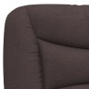Lit avec matelas marron foncé 140x200 cm tissu 