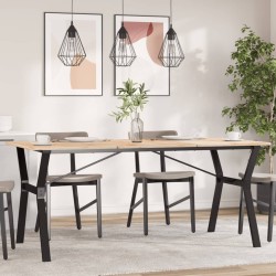 Pieds de table à manger cadre en Y 160x80x73 cm acier 