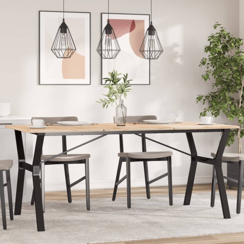 Pieds de table à manger cadre en Y 160x80x73 cm acier Pieds de table à manger cadre en Y 160x80x73 cm acier