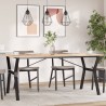 Pieds de table à manger cadre en Y 160x80x73 cm acier 