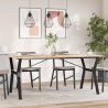 Pieds de table à manger cadre en Y 160x80x73 cm acier 