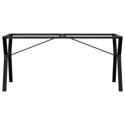Pieds de table à manger cadre en Y 160x80x73 cm acier 