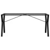 Pieds de table à manger cadre en Y 160x80x73 cm acier 