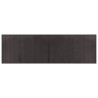 Tapis rectangulaire marron foncé 60x200 cm bambou 