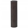 Tapis rectangulaire marron foncé 60x200 cm bambou 