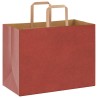 Sacs en papier 250 pcs avec poignées rouge 32x17x25 cm 